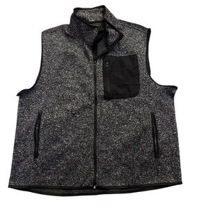 Rugby University Men's Gray Fleece Vest size 2X